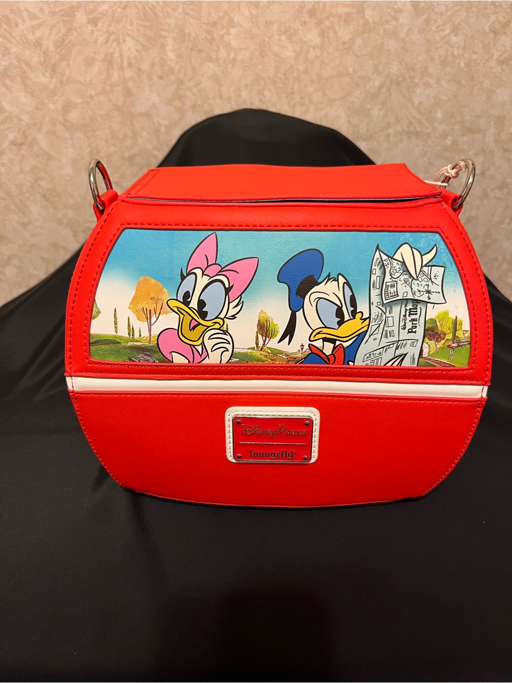 Loungefly Red Daisy & Donald Duck Crossbody Bag